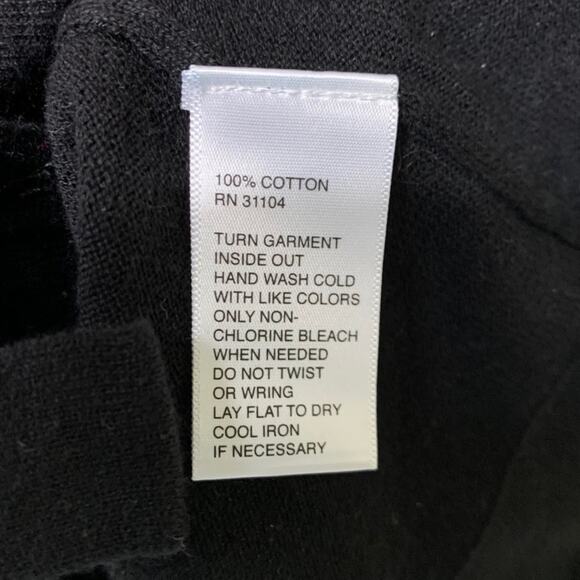 Madison V-Neck Cardigan Sweater Black XL - Picture 9 of 9